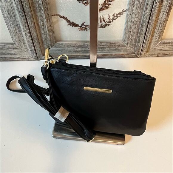 Time & Tru Time and Tru Women's 3-Piece Handbag Set in Black - Picture 2 of 11